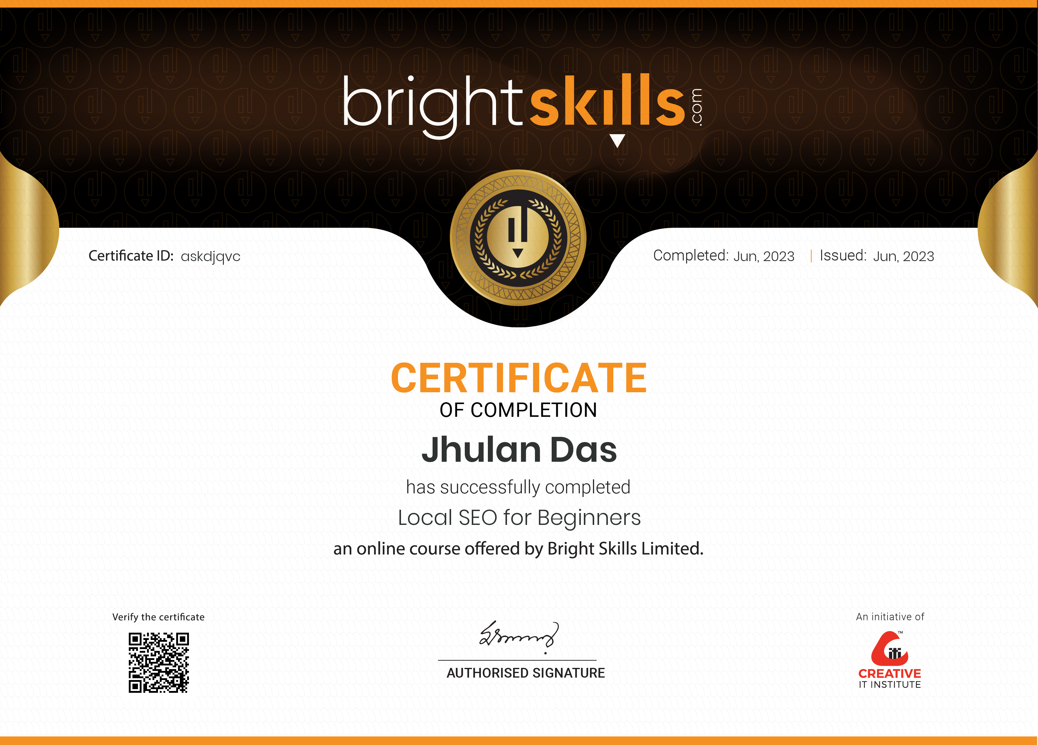 (Jhulan Das) Local-SEO Certification